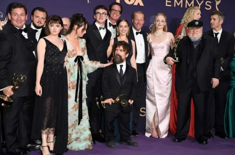 Game Of Thrones crew at Emmy Awards