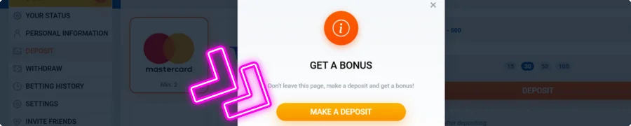 Make a deposit