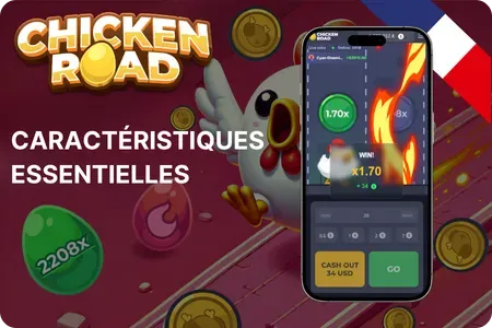 Caractéristiques essentielles dans le Chicken Road
