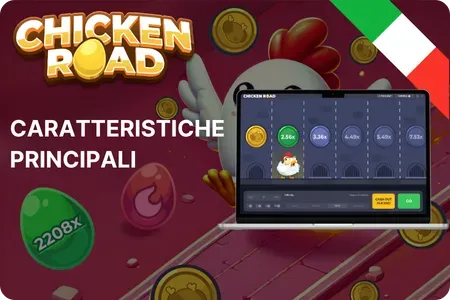 Caratteristiche principali il Chicken Road