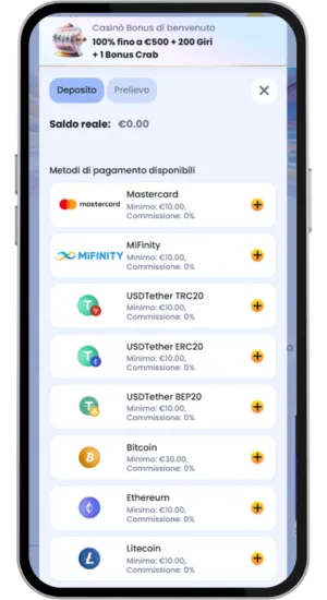 Effettua un deposito