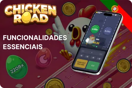 Funcionalidades Essenciais o joco Chicken Road