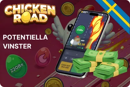 Potentiella vinster i Chicken Road