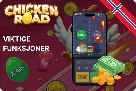 Viktige funksjoner Chicken Road